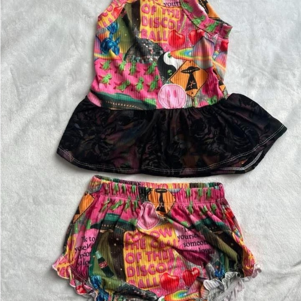 Retro Peplum and Lace Custom Handmade Set